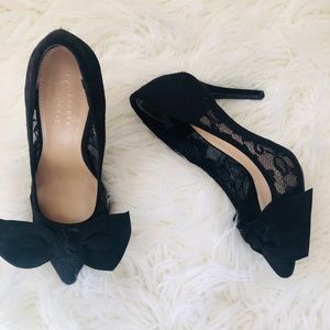 Lauren Conrad Black Lace Heels